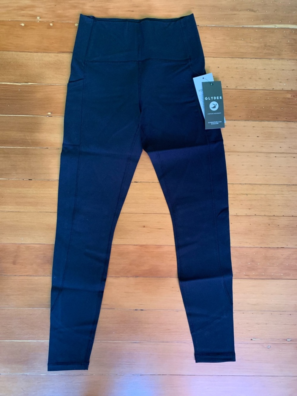 Glyder Navy-Black High-Waist Pocket Leggings